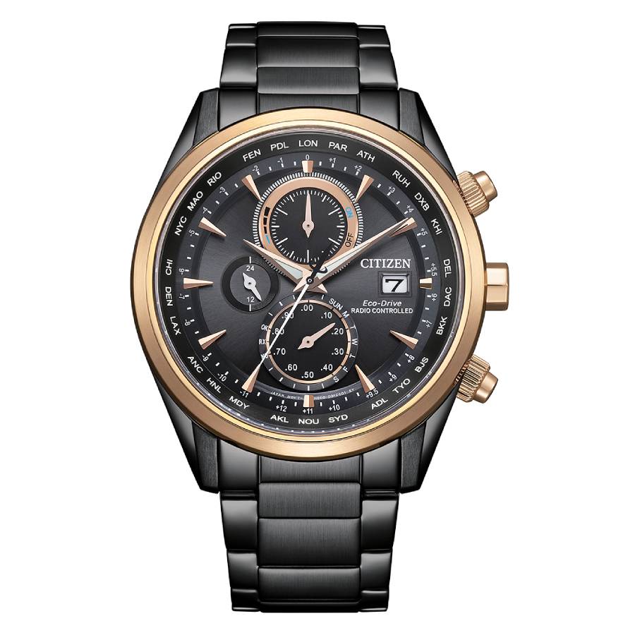 citizen radio controlled world time chronograph black dial men's watch at8268 83e citizen radio controlled world time chronograph black dial men's watch at8268 83e