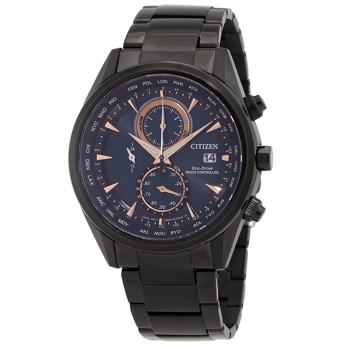 citizen radio controlled world time chronograph blue sunray dial men's watch at8265 57l citizen radio controlled world time chronograph blue sunray dial men's watch at8265 57l