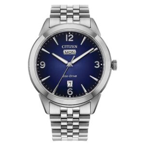 citizen rolan eco drive blue dial men's watch aw0150 53l