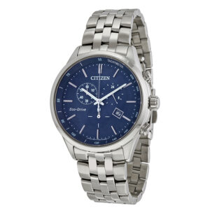 citizen sapphire collection eco drive chronograph blue dial men's watch at2141 52l