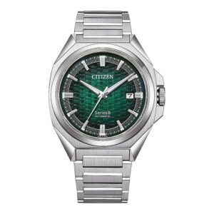 Витрина citizen series8 831 automatic green dial men's watch nb6050 51w