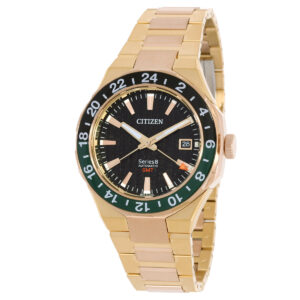 Витрина citizen series8 880 gmt automatic black dial men's watch nb6033 51e