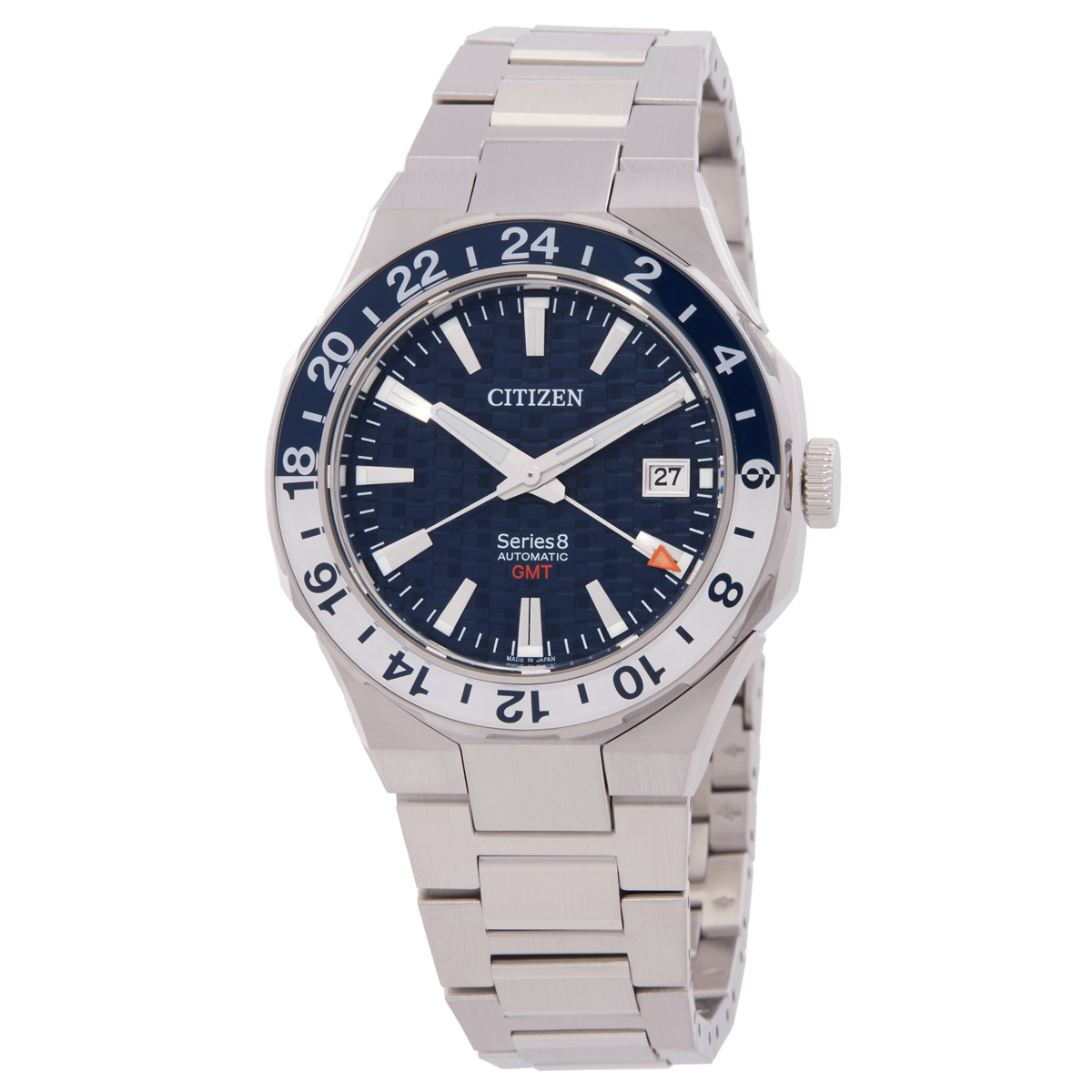 citizen series8 880 gmt automatic blue dial men's watch nb6034 58l citizen series8 880 gmt automatic blue dial men's watch nb6034 58l