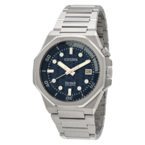 Витрина citizen series8 890 automatic blue dial men's watch nb6060 58l