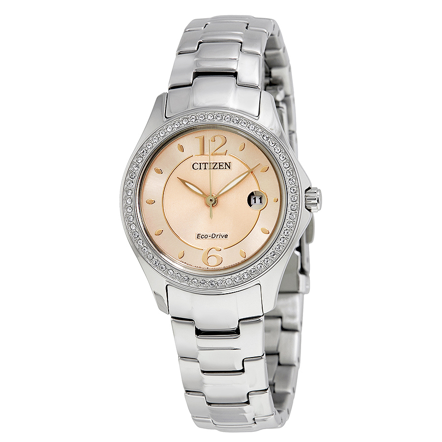 citizen silhouette crystal eco drive pink dial diamond ladies watch fe1140 86x citizen silhouette crystal eco drive pink dial diamond ladies watch fe1140 86x