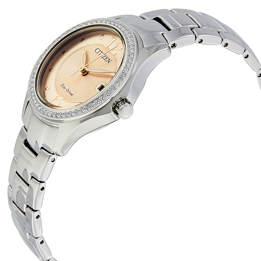 citizen silhouette crystal eco drive pink dial diamond ladies watch fe1140 86x citizen silhouette crystal eco drive pink dial diamond ladies watch fe1140 86x