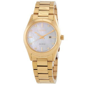 Витрина citizen sport luxury eco drive white mother of pearl dial ladies watch ew2702 59d