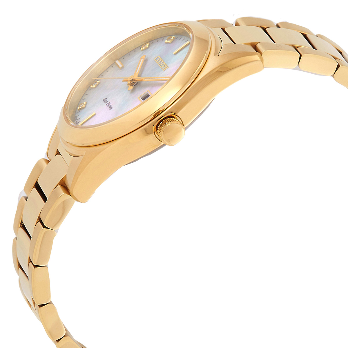 citizen sport luxury eco drive white mother of pearl dial ladies watch ew2702 59d citizen sport luxury eco drive white mother of pearl dial ladies watch ew2702 59d