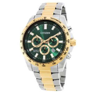 Home citizen sports chronograph quartz green dial men's watch an8234 58x