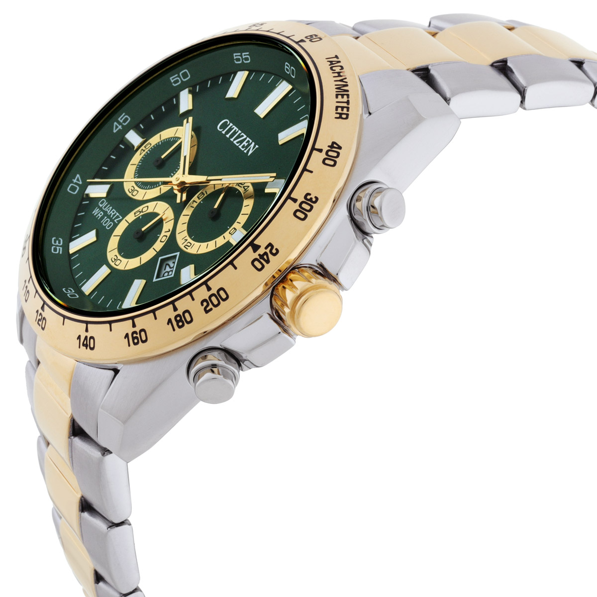 citizen sports chronograph quartz green dial men's watch an8234 58x citizen sports chronograph quartz green dial men's watch an8234 58x