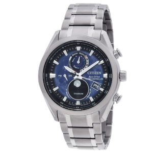 Витрина citizen tsuki yomi a t perpetual world time blue dial men's watch by1010 57l