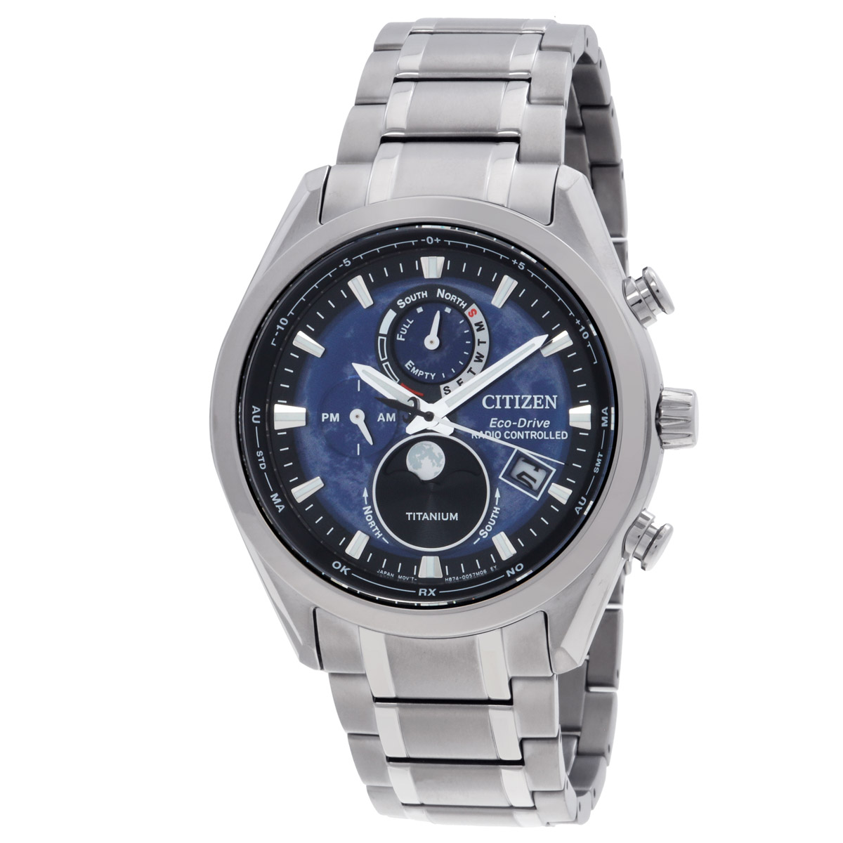 citizen tsuki yomi a t perpetual world time blue dial men's watch by1010 57l citizen tsuki yomi a t perpetual world time blue dial men's watch by1010 57l