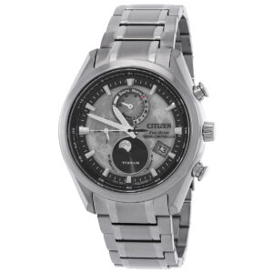 citizen tsuki yomi a t perpetual world time grey dial men's watch by1010 57h