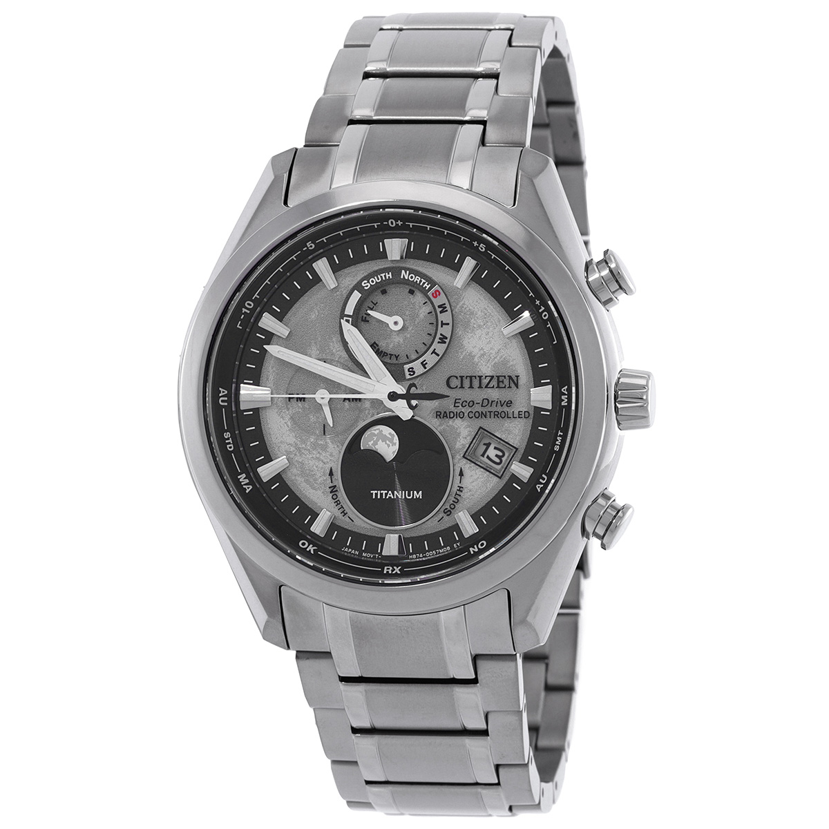 citizen tsuki yomi a t perpetual world time grey dial men's watch by1010 57h citizen tsuki yomi a t perpetual world time grey dial men's watch by1010 57h