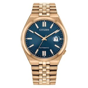 citizen tsuyosa 60 automatic blue dial men's watch nk0023 57l