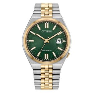 citizen tsuyosa 60 automatic green dial men's watch nk0024 54x