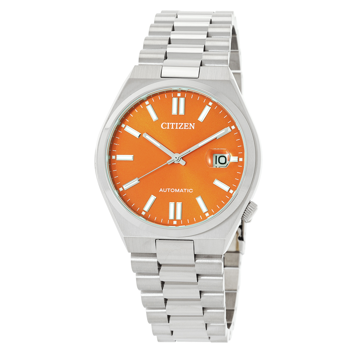 citizen tsuyosa automatic orange dial men's watch nj0151 88z citizen tsuyosa automatic orange dial men's watch nj0151 88z