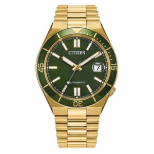 citizen tsuyosa shore automatic green dial men's watch nj0232 53x