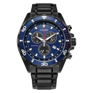Витрина citizen weekender chronograph blue dial men's watch at2518 56l