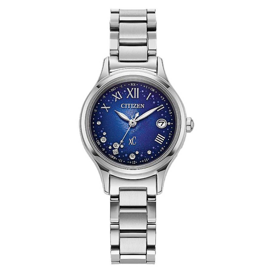 citizen xc eco drive perpetual blue dial ladies watch es9490 95l citizen xc eco drive perpetual blue dial ladies watch es9490 95l