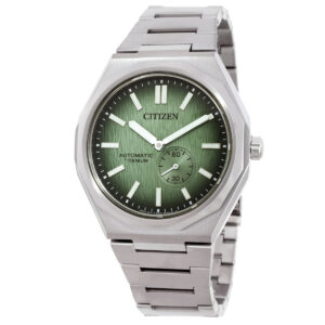 citizen zenshin 60 automatic green dial men's watch nk5020 58x