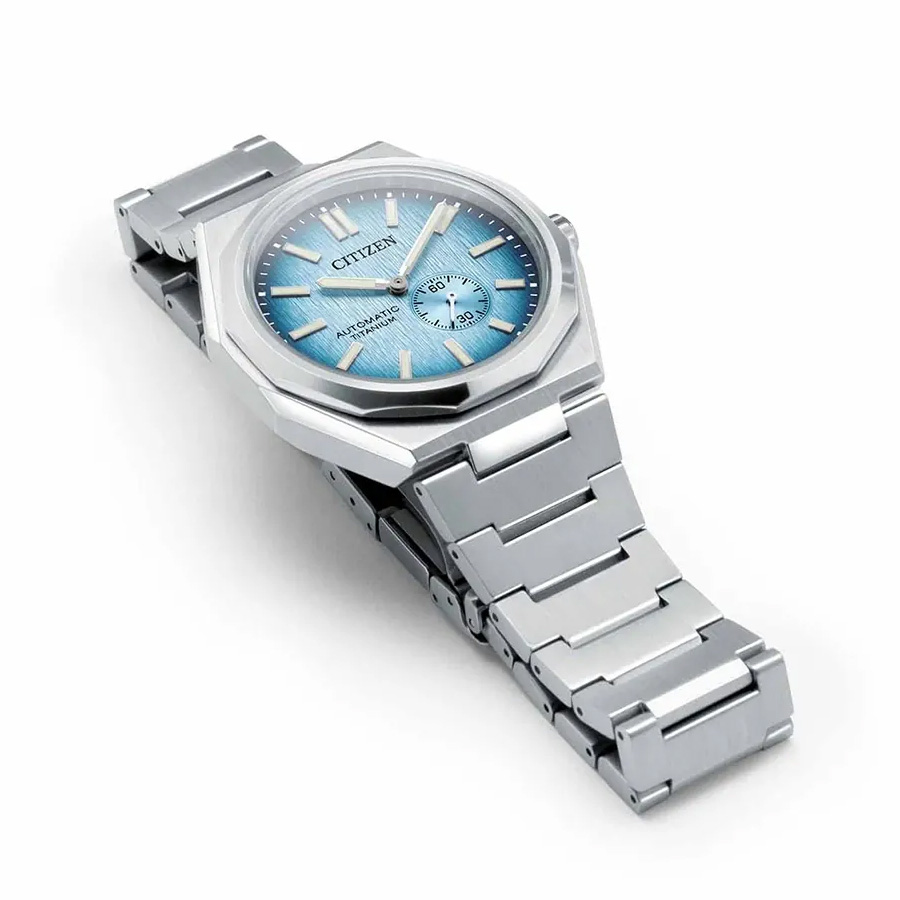 citizen zenshin 60 automatic light blue dial men's watch nk5020 58l citizen zenshin 60 automatic light blue dial men's watch nk5020 58l
