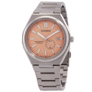 Витрина citizen zenshin automatic salmon dial men's watch nj0180 80z