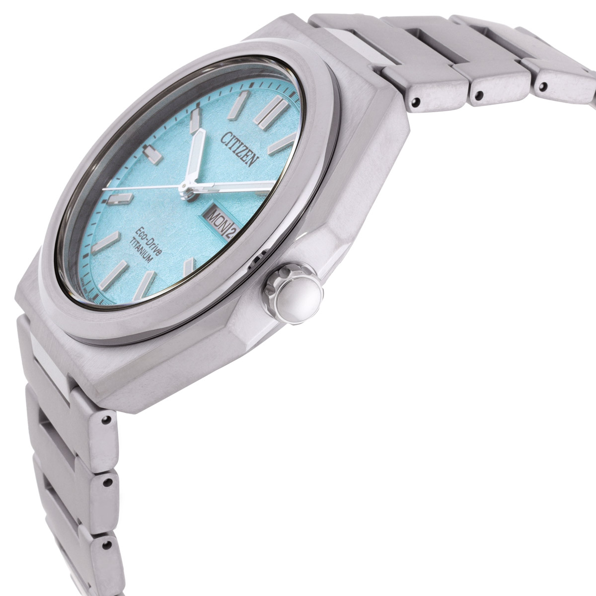 citizen zenshin eco drive turquoise dial men's watch aw0130 85m citizen zenshin eco drive turquoise dial men's watch aw0130 85m