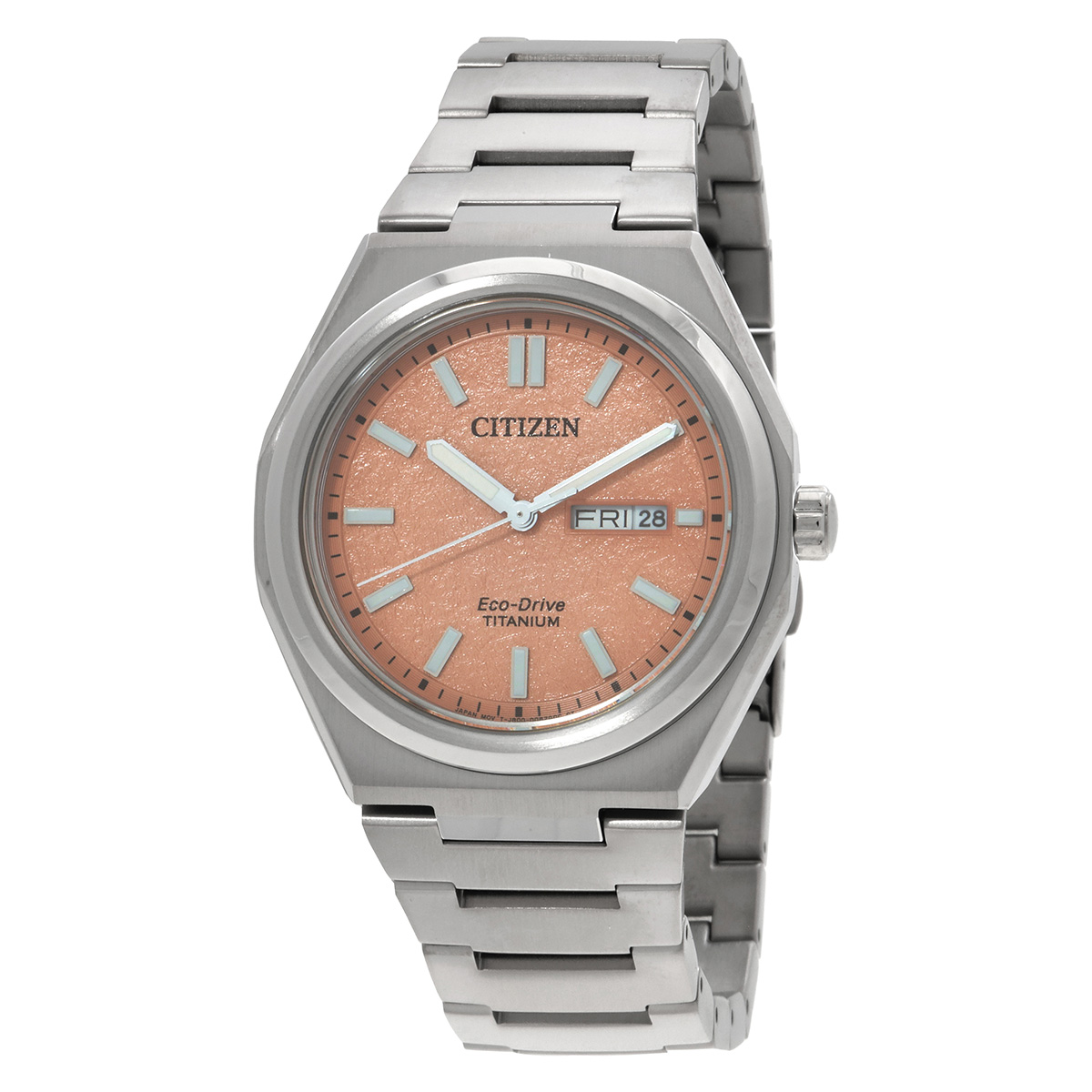 citizen zenshin three hand orange dial men's watch aw0130 85z citizen zenshin three hand orange dial men's watch aw0130 85z
