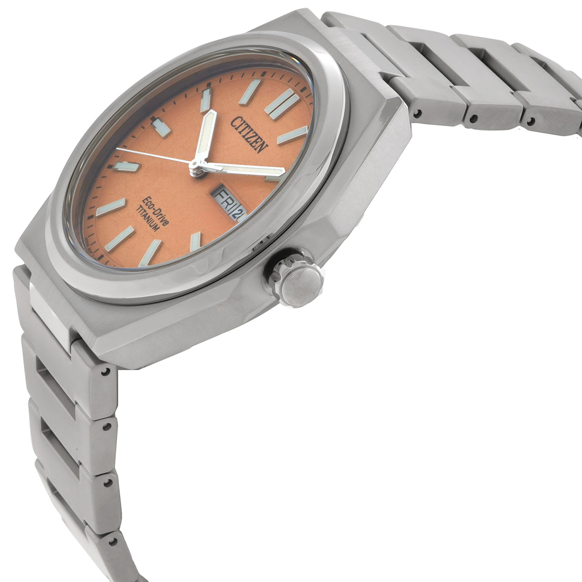 citizen zenshin three hand orange dial men's watch aw0130 85z citizen zenshin three hand orange dial men's watch aw0130 85z