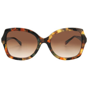 Home coach brown gradient butterfly ladies sunglasses hc8410u 584474 56