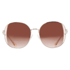 Home coach brown gradient round ladies sunglasses hc7176b 900574 54