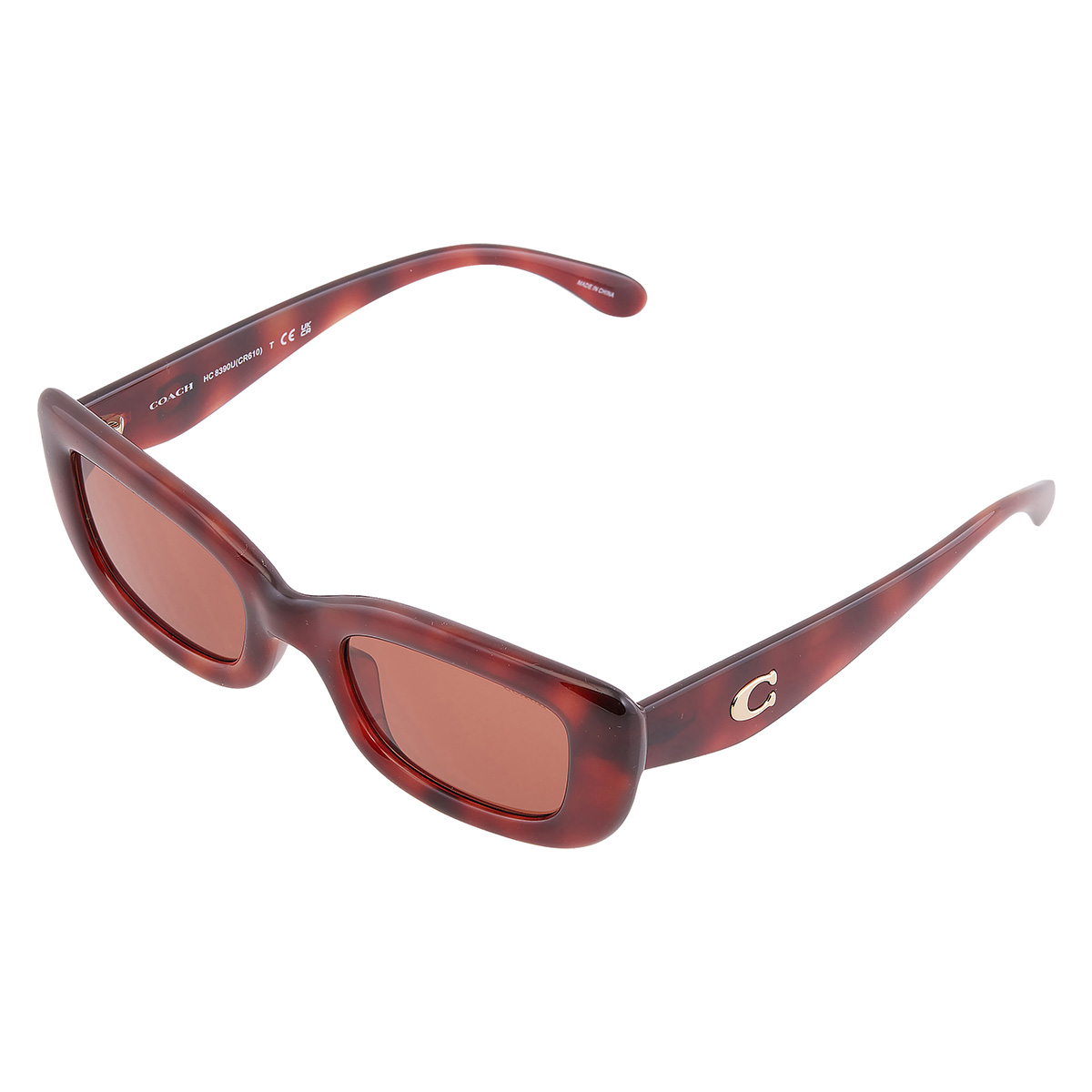 coach brown rectangular ladies sunglasses hc8390u 577473 51 coach brown rectangular ladies sunglasses hc8390u 577473 51