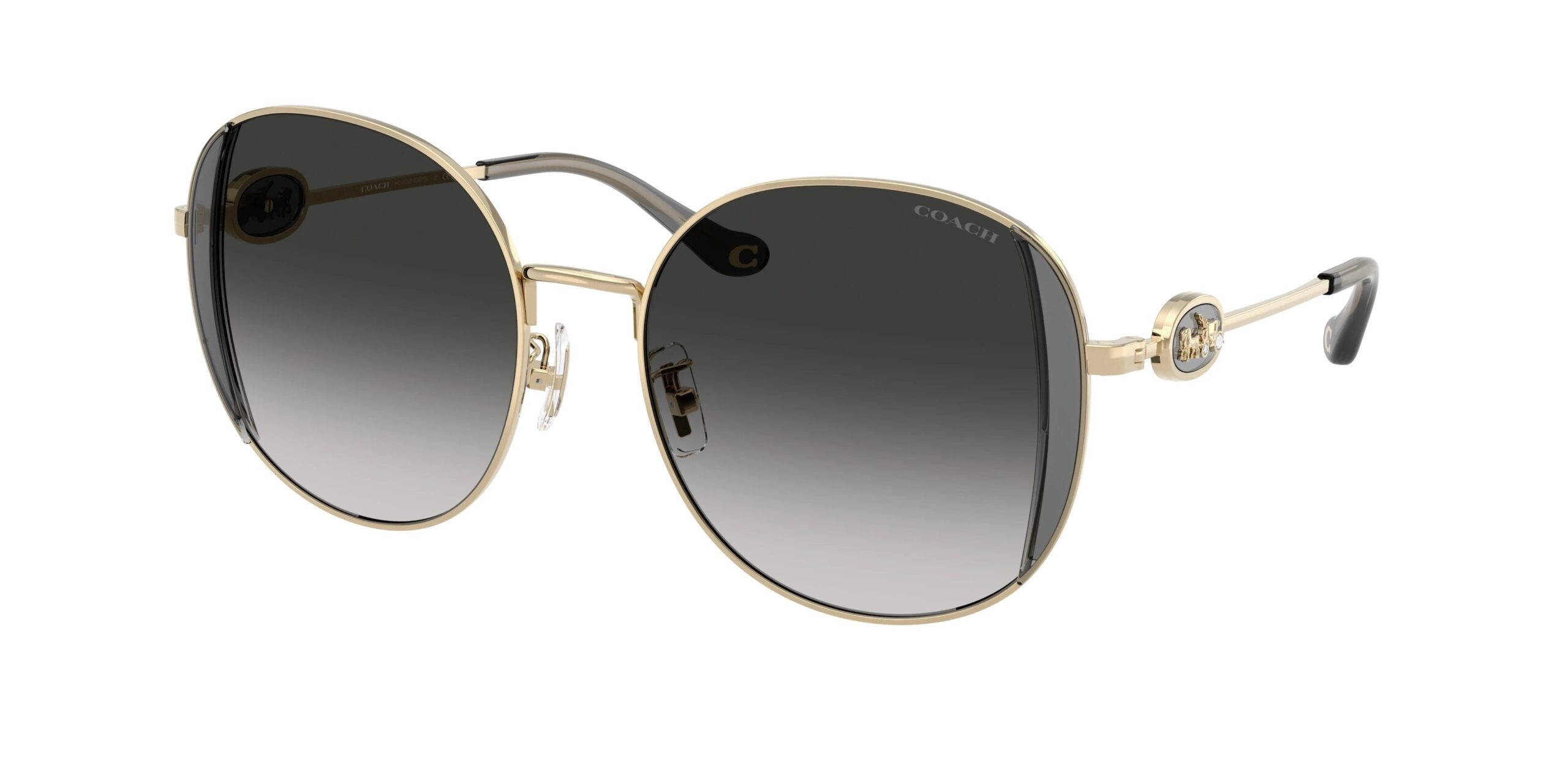 coach grey gradient round ladies sunglasses hc7176b 90053c 54 coach grey gradient round ladies sunglasses hc7176b 90053c 54