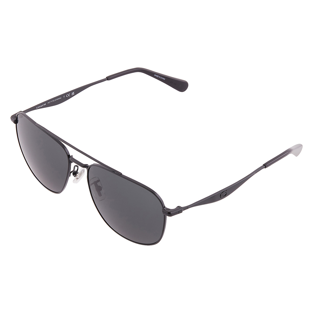 coach grey pilot men's sunglasses hc7172 939387 59 coach grey pilot men's sunglasses hc7172 939387 59