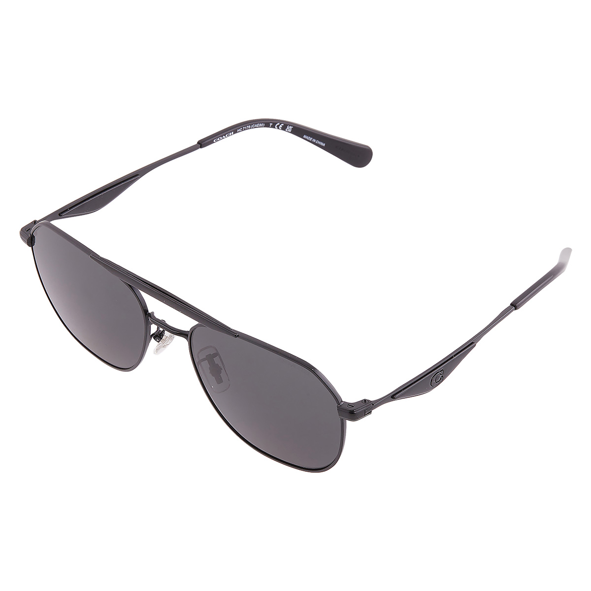 coach grey pilot men's sunglasses hc7178 939387 57 coach grey pilot men's sunglasses hc7178 939387 57