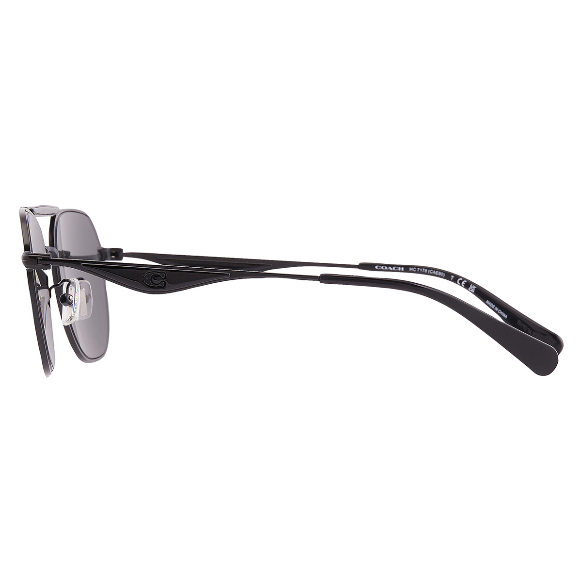 coach grey pilot men's sunglasses hc7178 939387 57 coach grey pilot men's sunglasses hc7178 939387 57