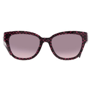 Home coach grey rose gradient butterfly ladies sunglasses hc8379u 578346 54