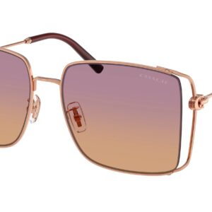 Home coach sunset peach gradient square ladies sunglasses hc7174d 933178 59