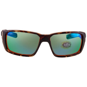 Home costa del mar fantail pro green mirror polarized glass rectangular men's sunglasses 6s9079 907907 60