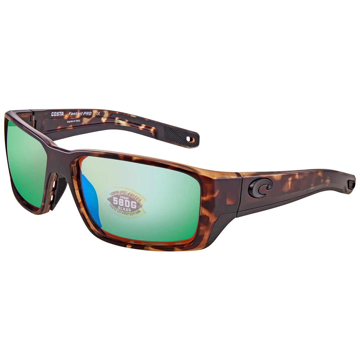 costa del mar fantail pro green mirror polarized glass rectangular men's sunglasses 6s9079 907907 60 costa del mar fantail pro green mirror polarized glass rectangular men's sunglasses 6s9079 907907 60