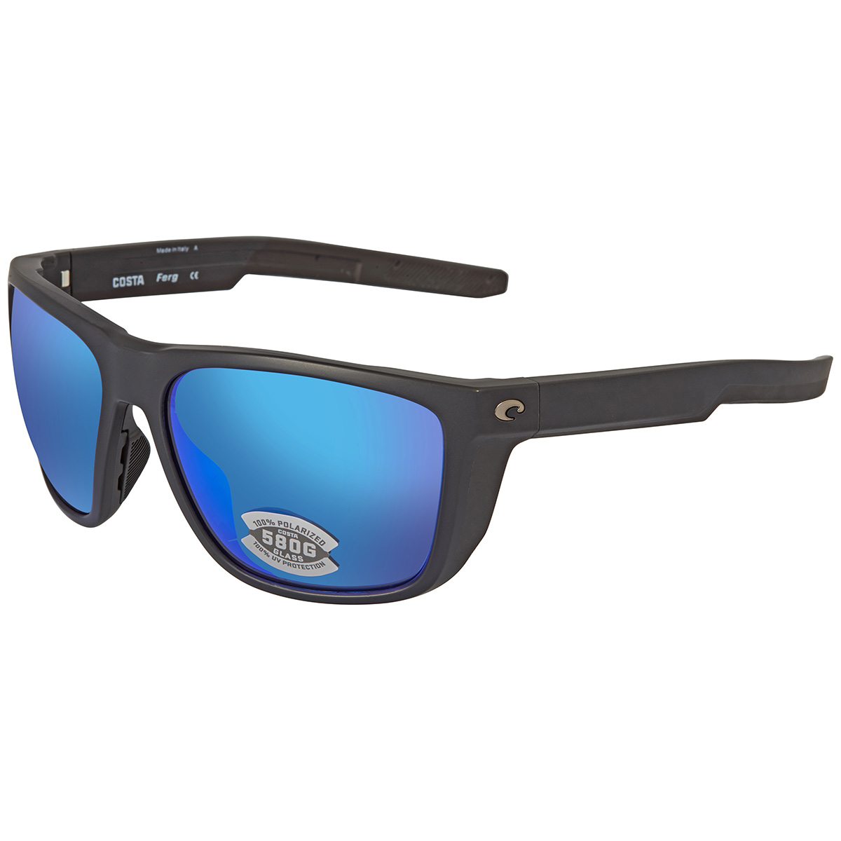 costa del mar ferg blue mirror polarized glass (580g) square men's sunglasses 6s9002 900226 59 costa del mar ferg blue mirror polarized glass (580g) square men's sunglasses 6s9002 900226 59
