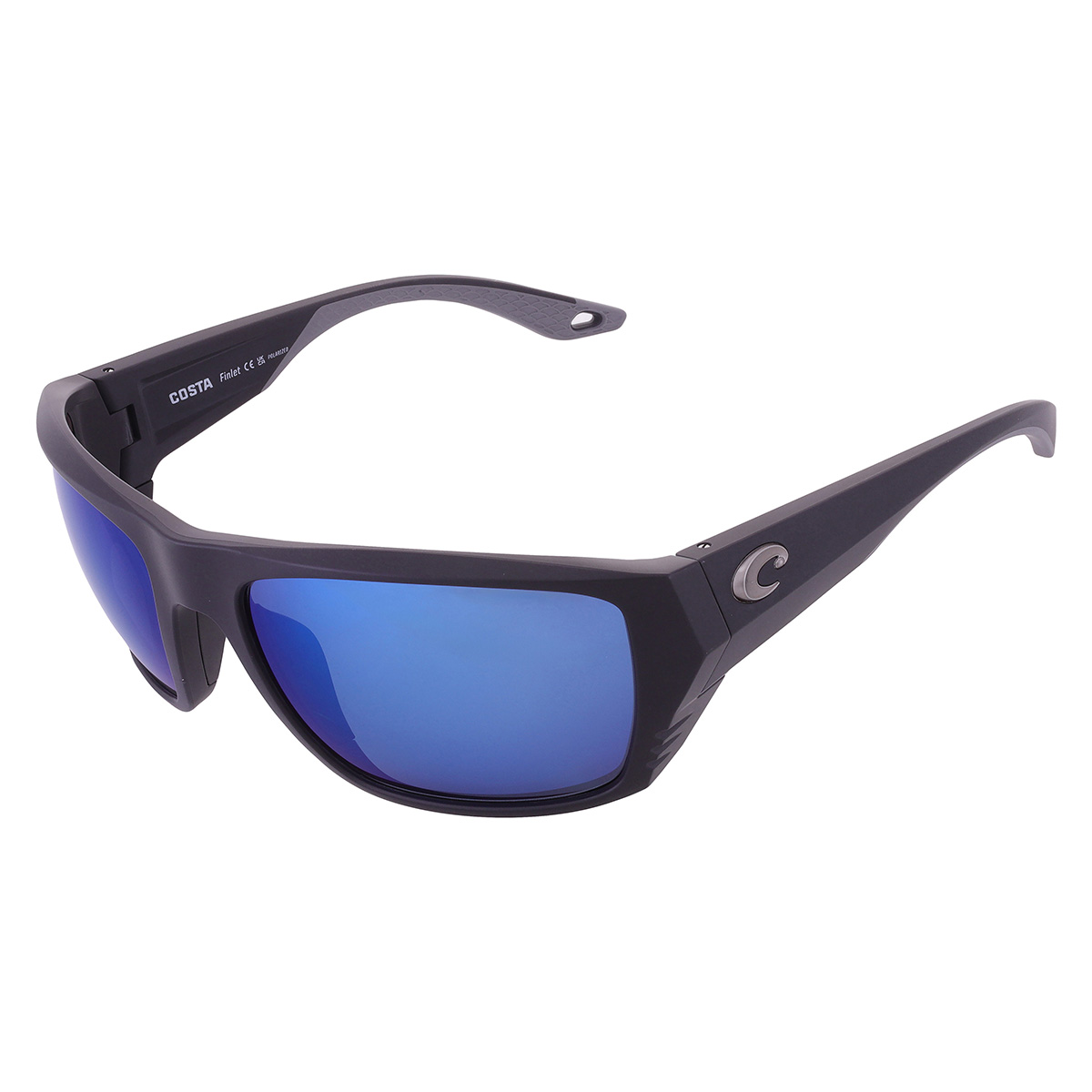 costa del mar finlet blue mirror polarized polycarbonate wrap men's sunglasses 6s9118 911807 59 costa del mar finlet blue mirror polarized polycarbonate wrap men's sunglasses 6s9118 911807 59