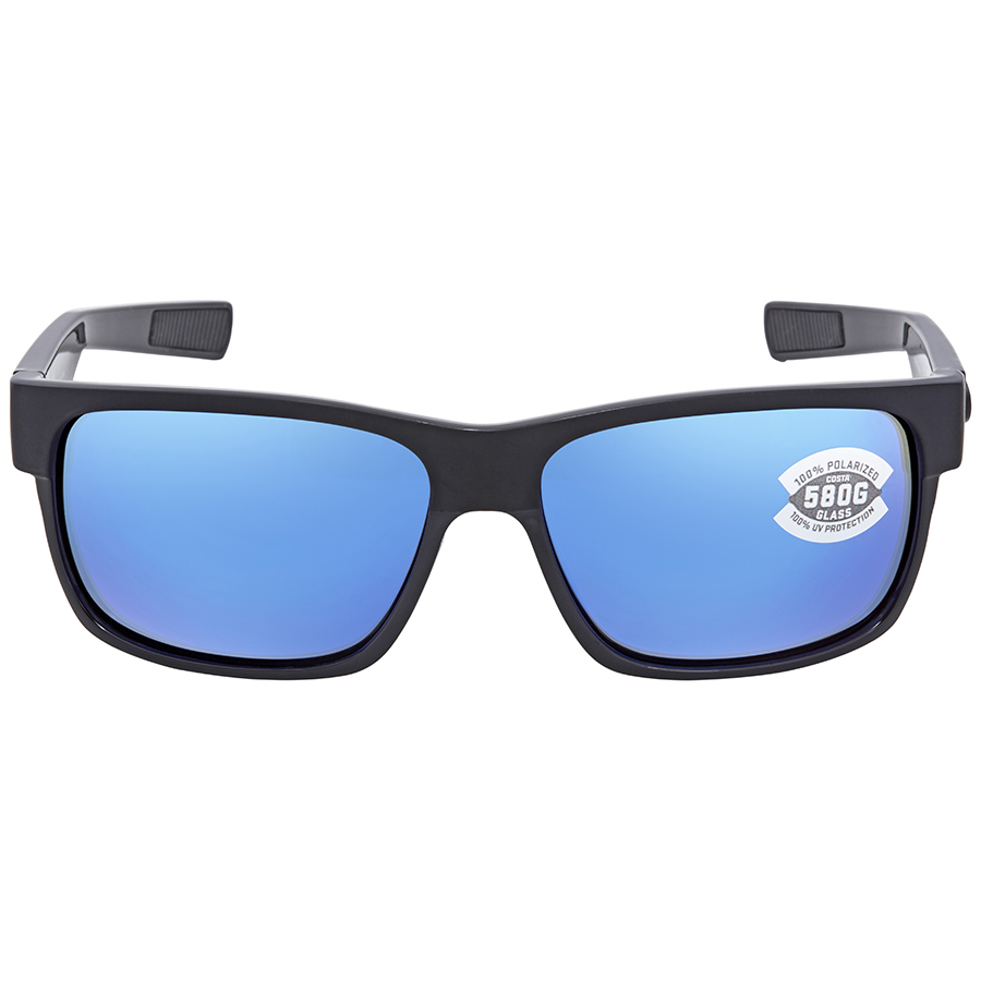 costa del mar half moon blue mirror polarized glass rectangular men's sunglasses hfm 155 obmglp 60 costa del mar half moon blue mirror polarized glass rectangular men's sunglasses hfm 155 obmglp 60