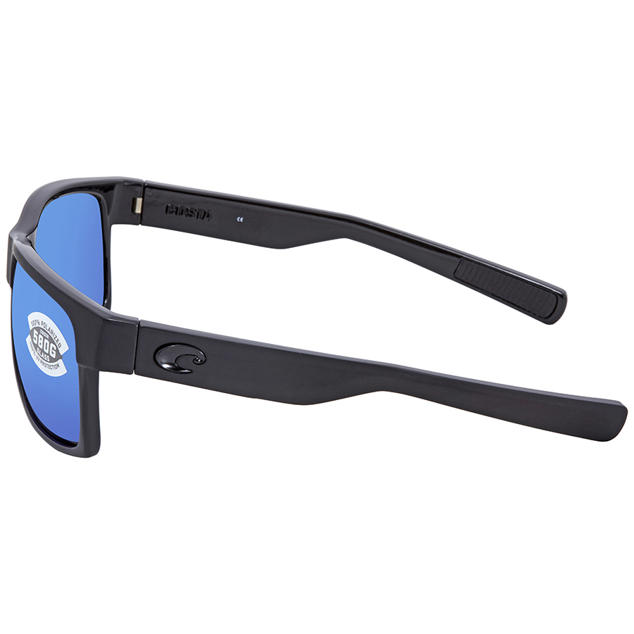 costa del mar half moon blue mirror polarized glass rectangular men's sunglasses hfm 155 obmglp 60 costa del mar half moon blue mirror polarized glass rectangular men's sunglasses hfm 155 obmglp 60