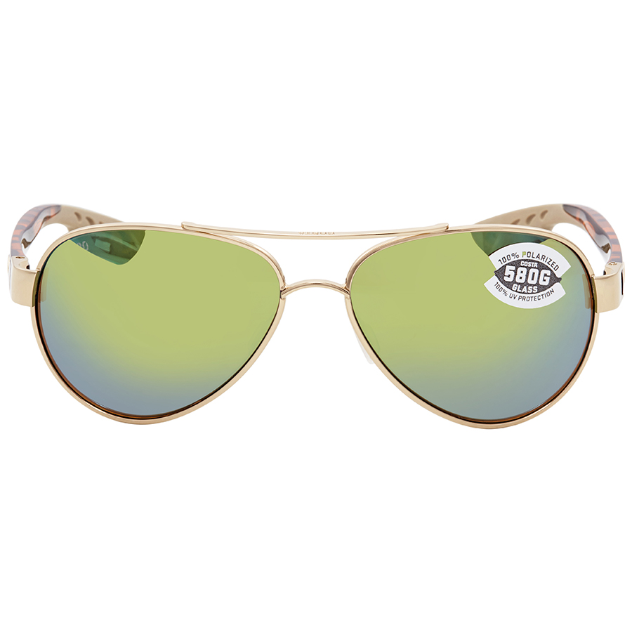 costa del mar loreto green mirror polarized glass ladies sunglasses lr 64 ogmglp 56 costa del mar loreto green mirror polarized glass ladies sunglasses lr 64 ogmglp 56