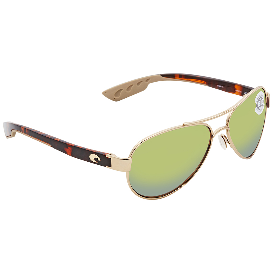 costa del mar loreto green mirror polarized glass ladies sunglasses lr 64 ogmglp 56 costa del mar loreto green mirror polarized glass ladies sunglasses lr 64 ogmglp 56