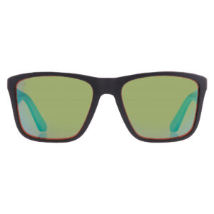Home costa del mar los alijos green mirror polarized glass square men's sunglasses 6s9126 912602 59