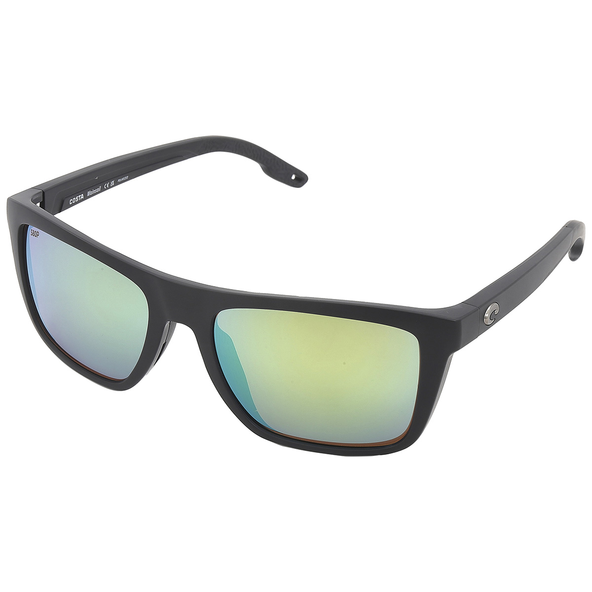 costa del mar mainsail green mirror polarized polycarbonate square men's sunglasses 6s9107 910702 55 costa del mar mainsail green mirror polarized polycarbonate square men's sunglasses 6s9107 910702 55