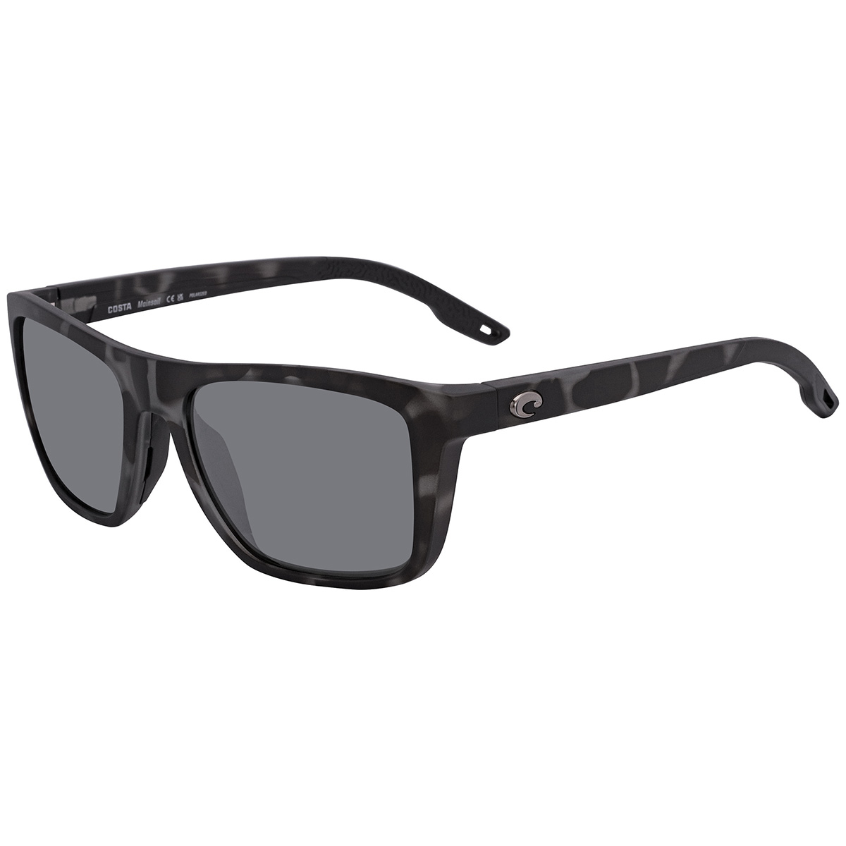 costa del mar mainsail grey silver mirror polarized glass square men's sunglasses 6s9107 910706 55 costa del mar mainsail grey silver mirror polarized glass square men's sunglasses 6s9107 910706 55